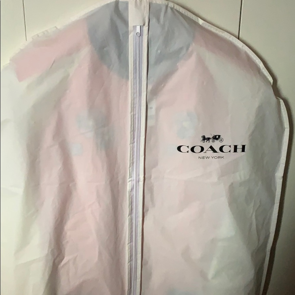 Coach Pink & White Bomber Jacket